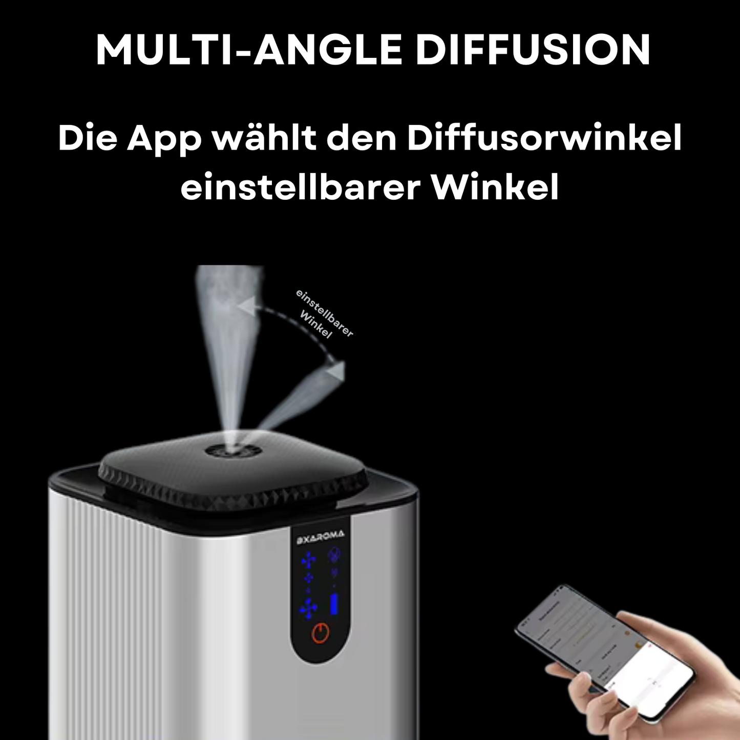 Duftdiffuser Wasserlos Bluetooth CH130 Schwarz <5000 m2