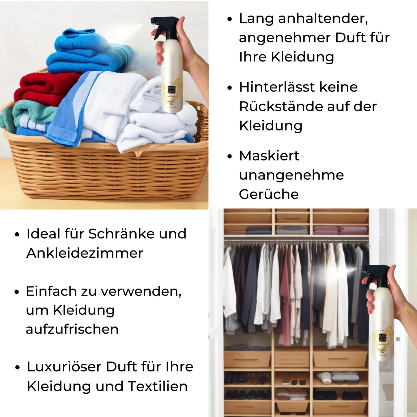 Parfüm Raumspray für Textilien "LAVENDEL" 500 ml